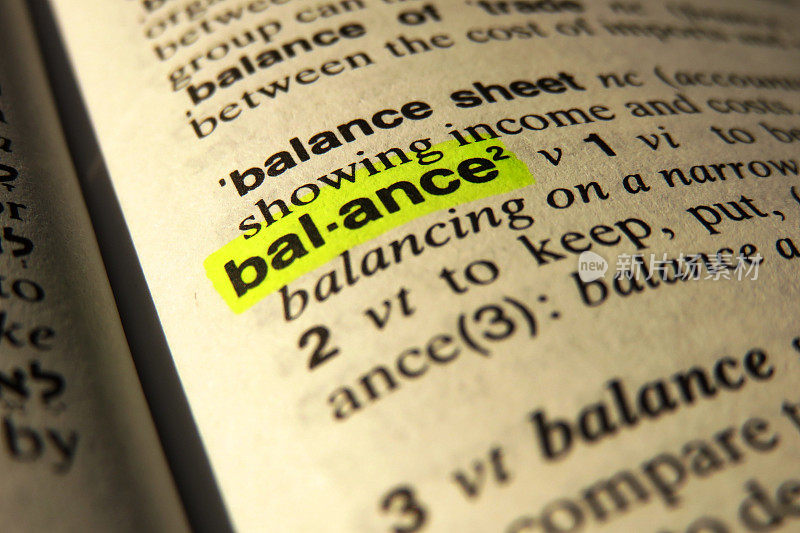 Balance -字典定义